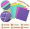 8 Packs Glitter Iron on Vinyl for Shirts, Sparkle 12''x10'' (Neon Glitter 8-Sheet)